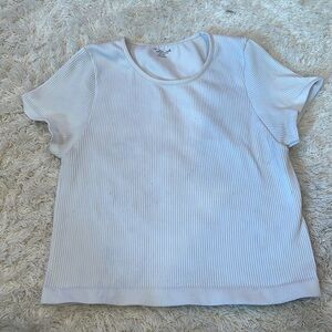 Urban outfitters White out from under ribbed shirt